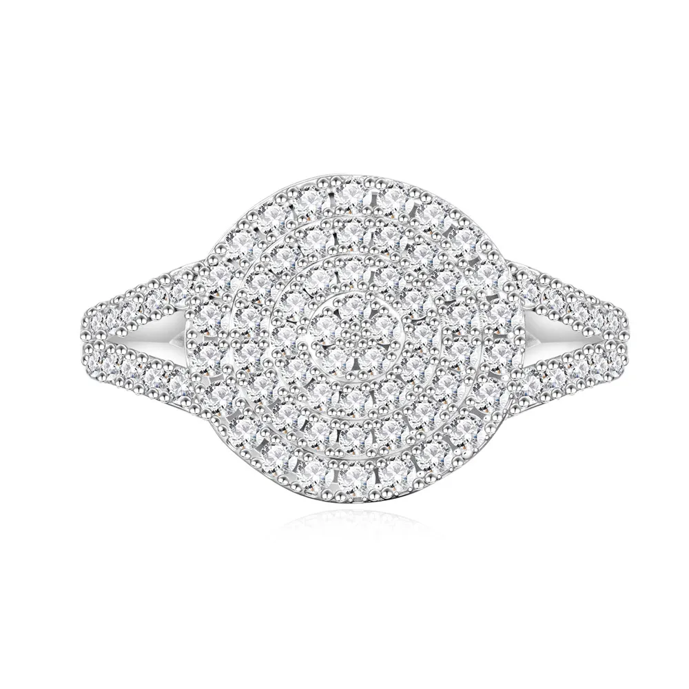 925 Sterling Silver Full Pave CZ Statement Ring 70100338 925 Sterling Silver Full Pave CZ Statement Ring 70100338