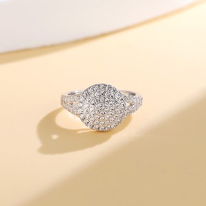 925 Sterling Silver Full Pave CZ Statement Ring 70100338 925 Sterling Silver Full Pave CZ Statement Ring 70100338