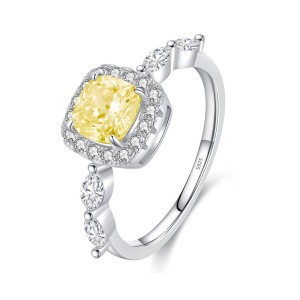 925 Sterling Silver Sweet Candy Cushion CZ Ring 70100367 925 Sterling Silver Sweet Candy Cushion CZ Ring 70100367