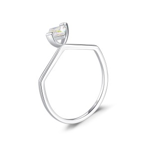 925 Sterling Silver Irregular Candy Zirconia Ring 70100387