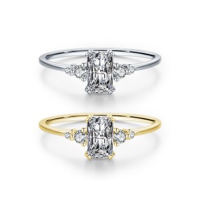 925 Sterling Silver Minimalism Zirconia Band Ring 70100409