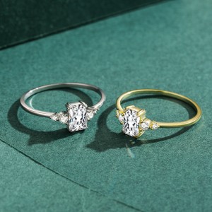 925 Sterling Silver Minimalism Zirconia Band Ring 70100409