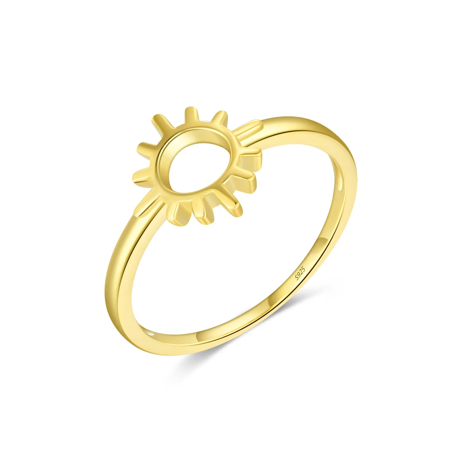 925 Sterling Silver Minimalist Sunshine Ring 70100465 925 Sterling Silver Minimalist Sunshine Ring 70100465