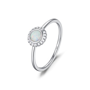 925 Sterling Silver Sunflower Opal Ring 70100474 925 Sterling Silver Sunflower Opal Ring 70100474
