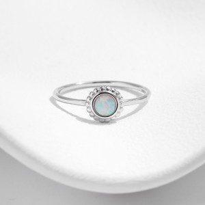 925 Sterling Silver Sunflower Opal Ring 70100474 925 Sterling Silver Sunflower Opal Ring 70100474