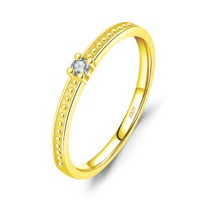 925 Sterling Silver Dainty CZ Minimalist Ring 70100477 925 Sterling Silver Dainty CZ Minimalist Ring 70100477