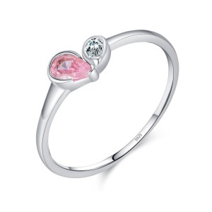 925 Sterling Silver Teardrop Minimalist Ring 70100491 925 Sterling Silver Teardrop Minimalist Ring 70100491