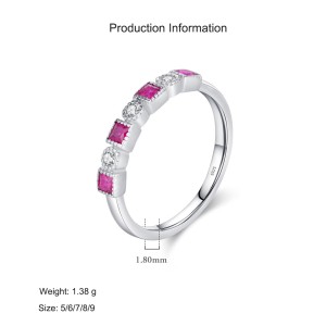 925 Sterling Silver Princess-Cut CZ Ring 70100492 925 Sterling Silver Princess-Cut CZ Ring 70100492