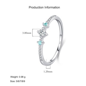 925 Sterling Silver Minimalist Dainty Stacking Ring 70100501