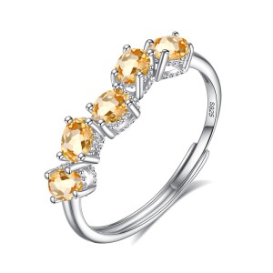 925 Sterling Silver Natural Multi-Stone Ring 70100504