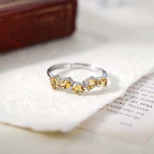 925 Sterling Silver Natural Multi-Stone Ring 70100504