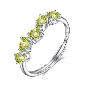 925 Sterling Silver Natural Multi-Stone Ring 70100504