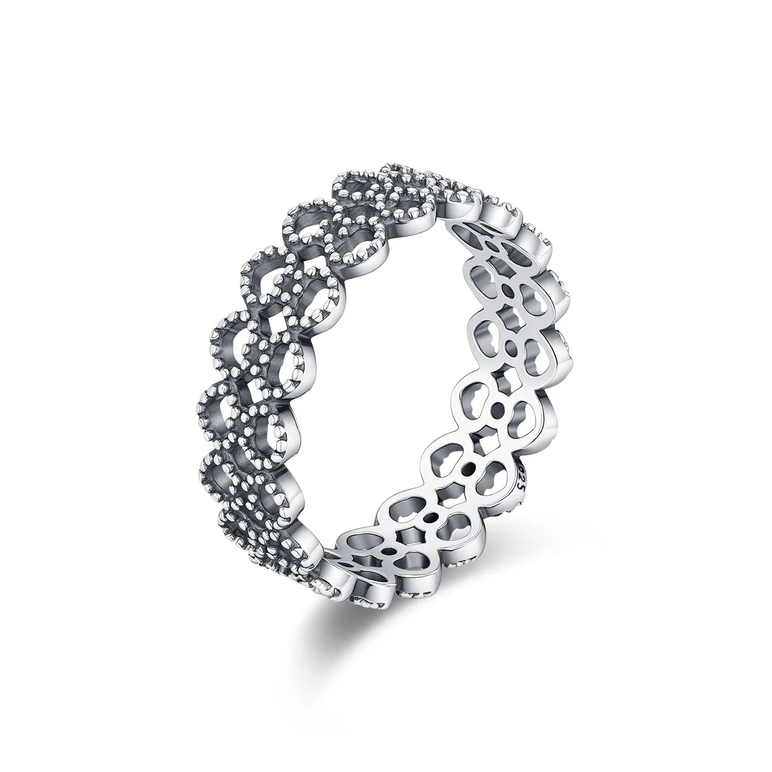 925 Sterling Silver Vintage Lace Heart Ring 70100508 925 Sterling Silver Vintage Lace Heart Ring 70100508