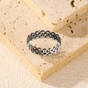 925 Sterling Silver Vintage Lace Heart Ring 70100508 925 Sterling Silver Vintage Lace Heart Ring 70100508