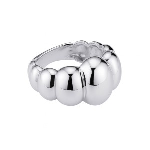 925 Sterling Silver High-Polish Minimalist Dome Band Ring 70100512