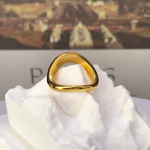 925 Sterling Silver Minimalist High-Polish Wave Curve Band 70100514