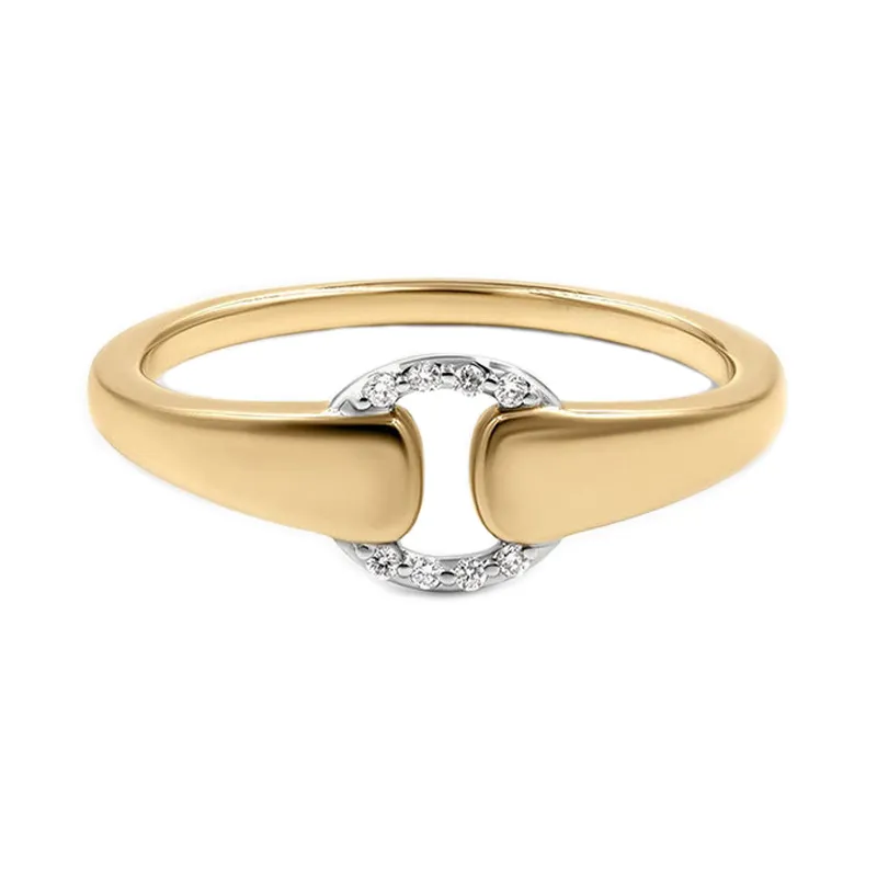 925 Sterling Silver Adjustable Two-Tone Interlocking Pave CZ Ring 70100515 925 Sterling Silver Adjustable Two-Tone Interlocking Pave CZ Ring 70100515