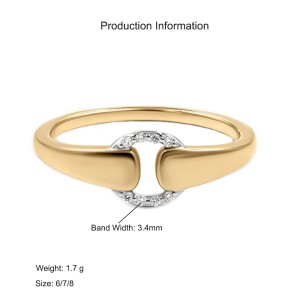 925 Sterling Silver Adjustable Two-Tone Interlocking Pave CZ Ring 70100515 925 Sterling Silver Adjustable Two-Tone Interlocking Pave CZ Ring 70100515