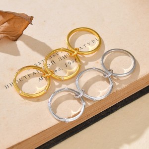 925 Sterling Silver Tri-Band Pave CZ Stacked Ring 70100520