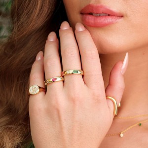 925 Sterling Silver Multi-Color CZ Irregular Geometric Statement Ring 70100523 925 Sterling Silver Multi-Color CZ Irregular Geometric Statement Ring 70100523