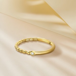 925 Sterling Silver Beaded Pave CZ Stacking Ring 70100525 925 Sterling Silver Beaded Pave CZ Stacking Ring 70100525