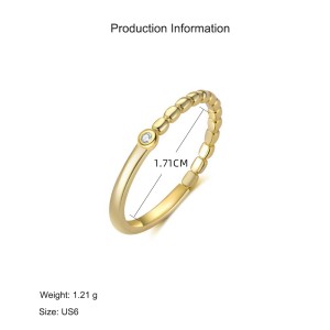 925 Sterling Silver Beaded Pave CZ Stacking Ring 70100525 925 Sterling Silver Beaded Pave CZ Stacking Ring 70100525