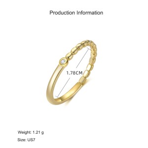 925 Sterling Silver Beaded Pave CZ Stacking Ring 70100525 925 Sterling Silver Beaded Pave CZ Stacking Ring 70100525