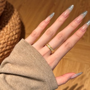 925 Sterling Silver Brushed Finish Pave CZ Stacking Ring 70100526 925 Sterling Silver Brushed Finish Pave CZ Stacking Ring 70100526