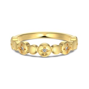 925 Sterling Silver Brushed Pave CZ Crossover Stacking Ring 70100527 925 Sterling Silver Brushed Pave CZ Crossover Stacking Ring 70100527