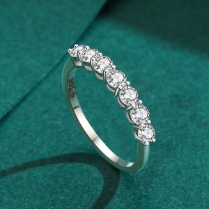 925 Sterling Silver Classic CZ Stacking Band Ring 70100534