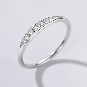 925 Sterling Silver Micro-Pavé CZ Band Ring 70100540