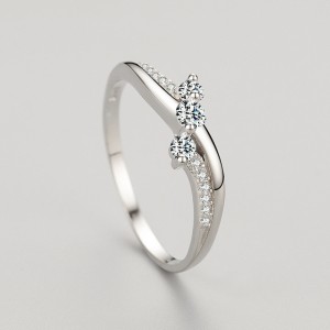 925 Sterling Silver Micro-Pavé CZ Ring 70100556