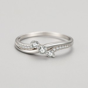 925 Sterling Silver Micro-Pavé CZ Ring 70100556