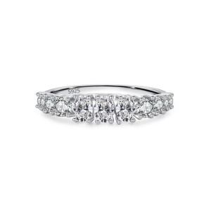 925 Sterling Silver Multi-Zircon Stacking Ring 70100569