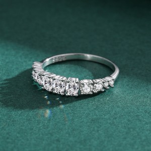 925 Sterling Silver Multi-Zircon Stacking Ring 70100569