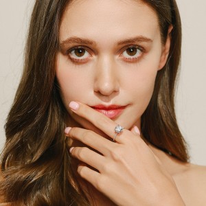 Sterling Silver Zirconia Halo Solitaire Band Rings 70200050 Sterling Silver Zirconia Halo Solitaire Band Rings 70200050