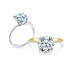 Sterling Silver Zirconia Halo Solitaire Band Rings 70200050 Sterling Silver Zirconia Halo Solitaire Band Rings 70200050