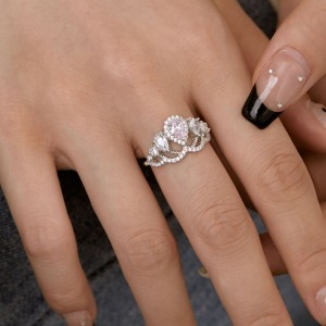 Sparkle Crown Waterdrop Zirconia Ring 70200074 Sparkle Crown Waterdrop Zirconia Ring 70200074