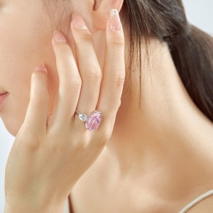 Waterdrop Crush Ice Zirconia Engagement Ring 70200091