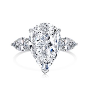 Waterdrop Crush Ice Zirconia Engagement Ring 70200091