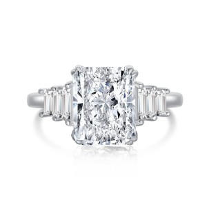 Premium Flower Crush Ice Zirconia Solitaire Ring 70200093 Premium Flower Crush Ice Zirconia Solitaire Ring 70200093