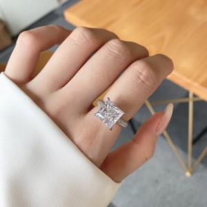 Princess Inspired Pink Zirconia Solitaire Ring 70200096