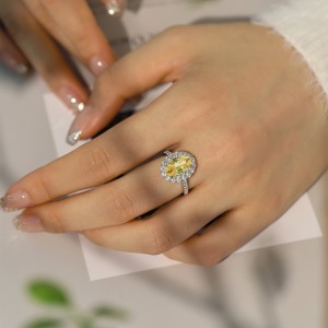 High Carbon Diamond Candy Zirconia Solitaire Ring 70200097