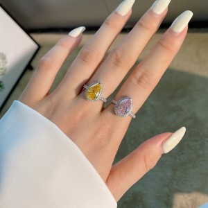 Luxury Simulated Pink Sapphire Zirconia Solitaire Ring 70200100 Luxury Simulated Pink Sapphire Zirconia Solitaire Ring 70200100