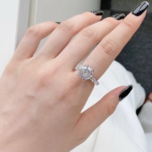 Sparkle Shiny Zirconia Wedding Solitaire Ring 70200104