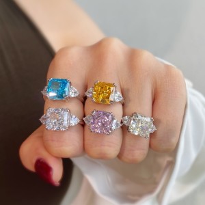 8A Crush Ice Cut Candy Zirconia Solitaire Ring 70200106 8A Crush Ice Cut Candy Zirconia Solitaire Ring 70200106