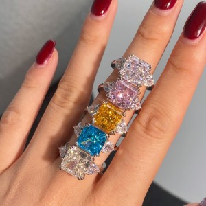 8A Crush Ice Cut Candy Zirconia Solitaire Ring 70200106 8A Crush Ice Cut Candy Zirconia Solitaire Ring 70200106