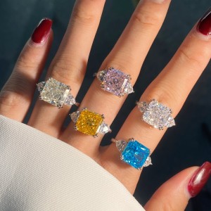 8A Crush Ice Cut Candy Zirconia Solitaire Ring 70200106 8A Crush Ice Cut Candy Zirconia Solitaire Ring 70200106