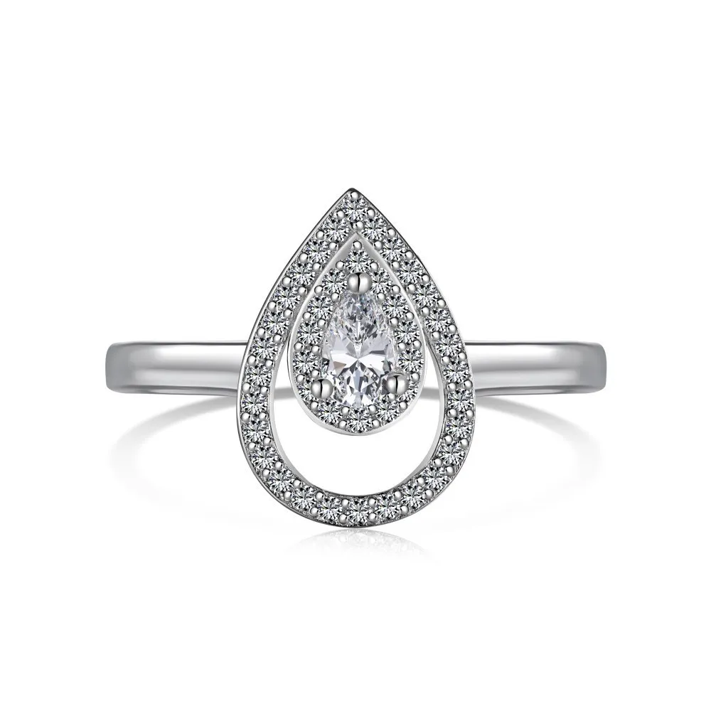 Sparkle Waterdrop Cubic Zirconia Party Ring 70200121 Sparkle Waterdrop Cubic Zirconia Party Ring 70200121