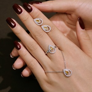 Sparkle Waterdrop Cubic Zirconia Party Ring 70200121 Sparkle Waterdrop Cubic Zirconia Party Ring 70200121